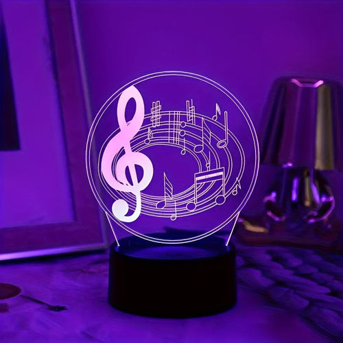 MusicLight - Modern Music Notes USB Table Lamp