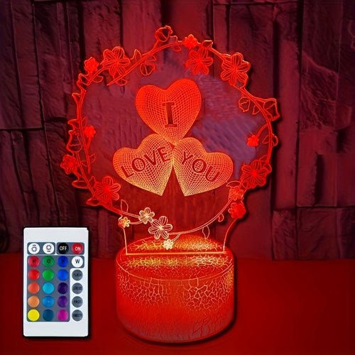 IllusionLight - 3D Love Heart Night Light