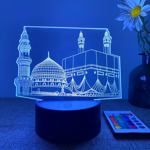 DecoLight - 3D Night Light with Remote Control and 16 Colors