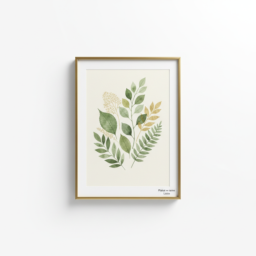 Framed Leaf Poster
