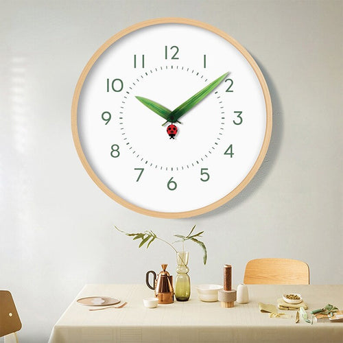 Timeless Perch Clock – Unique Bird Wall Clock in Ladybird & Butterfly Design