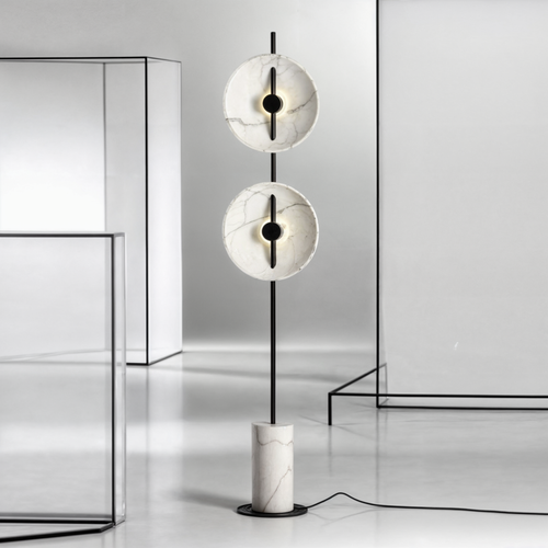 Marble Mania Floor Lamp: Luxury Lighting for an Elegant Interior