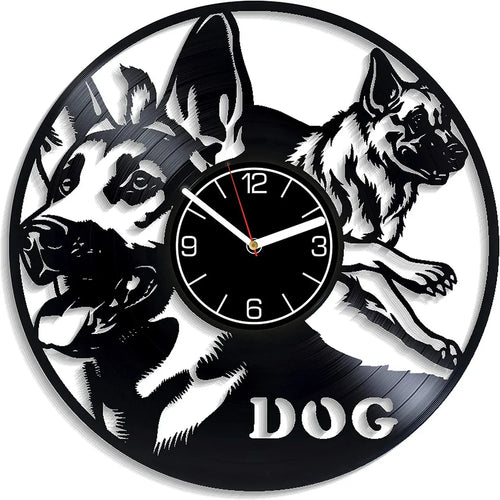 Dog Lover Vinyl Wall Clock