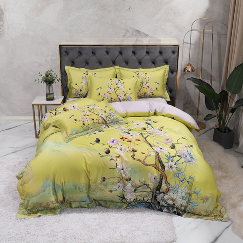 Floral Print Vintage Style Duvet Cover Bedding Set