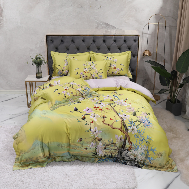 Floral Print Vintage Style Duvet Cover Bedding Set