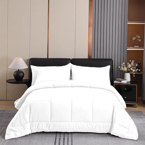 3-Piece Comforter Set (1 Duvet + 2 Pillowcases, No Insert) – Soft Breathable Box Stitch Quilt Hotel Quality Comforter, Machine Washable