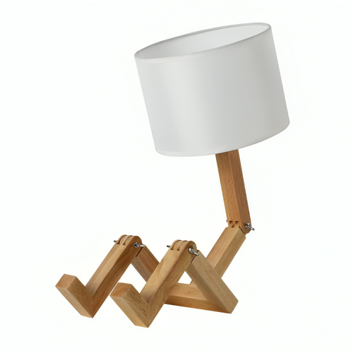 NordicLight - Scandinavian Table Lamp with Bookshelf