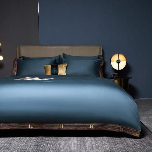 Blue Visna Duvet Cover Set – Egyptian Cotton