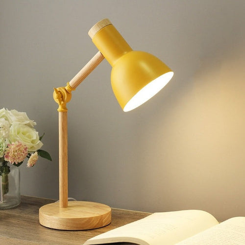 Wooden LED Work Table Lamp