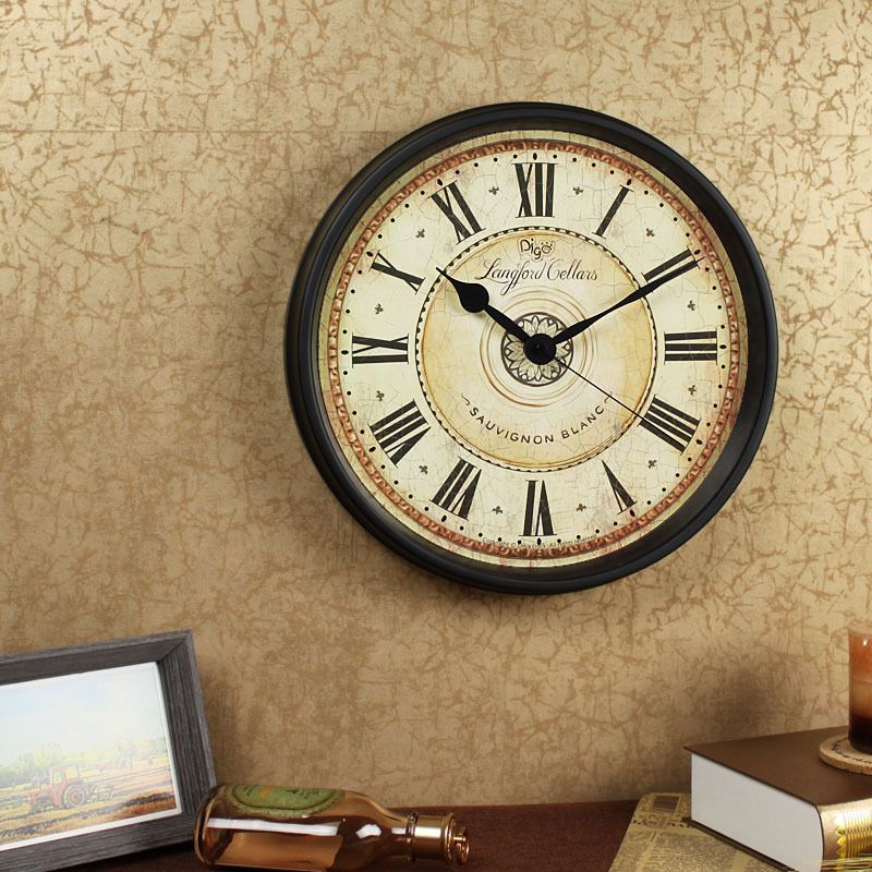 Retro Metal Wall Clock