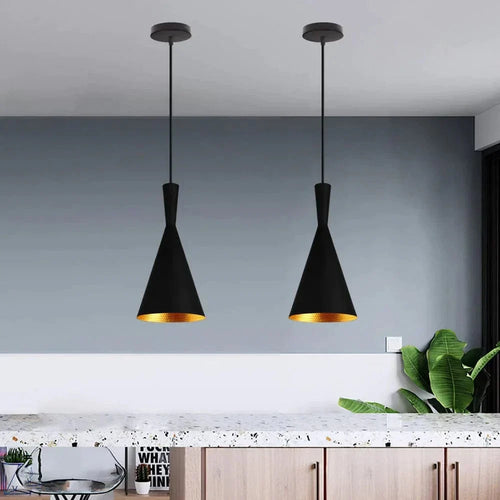 Industrial LED Pendant Light Black