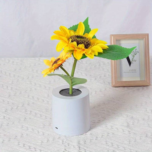 Sunflower Night Light with Radiant Glow