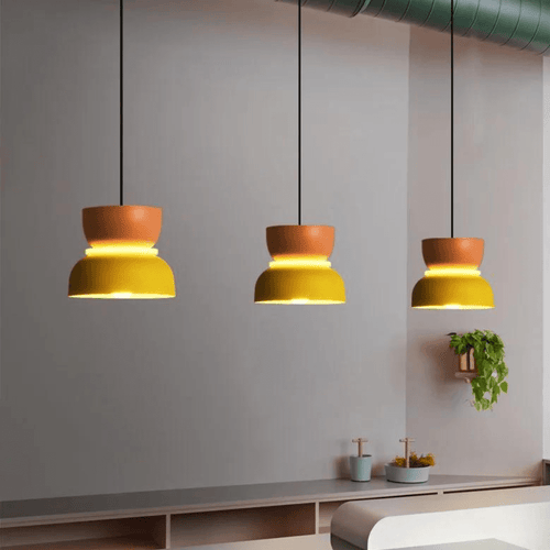 Large-Scale LED Pendant Light with Colorful Lighting