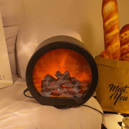 LED Night Light Fireplace Atmosphere Lamp