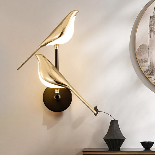 VogelLicht - Artistic Bird-Shaped Wall Light for a Modern Look