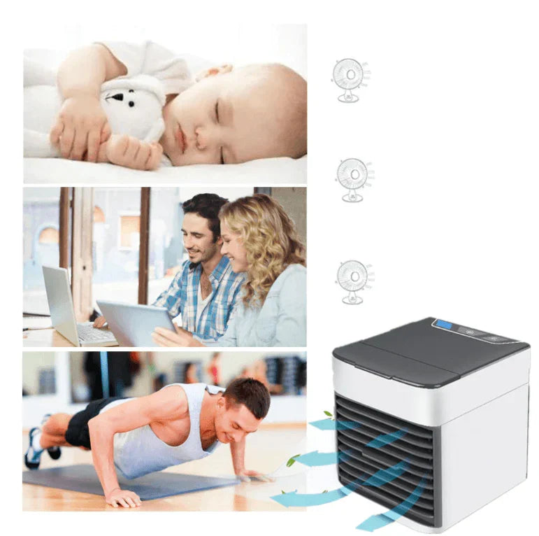 Portable Mini Air Conditioner – Cool, Humidify and Purify the Air at Home or Office