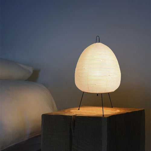 RadiantHue - Japanese Rice Paper Table Lamp