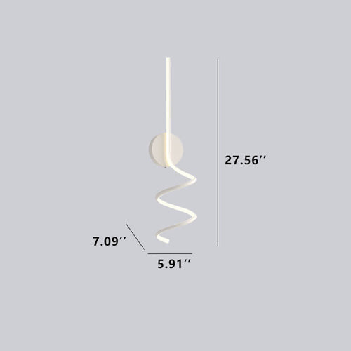 Minimalist Creative Arc Lines LED Wall Light with 1 Light