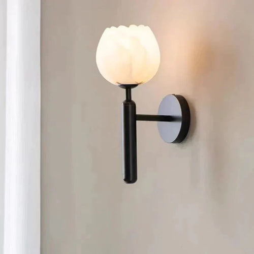 LuxeLight - Romantic Wall Lamp with Marble Finish