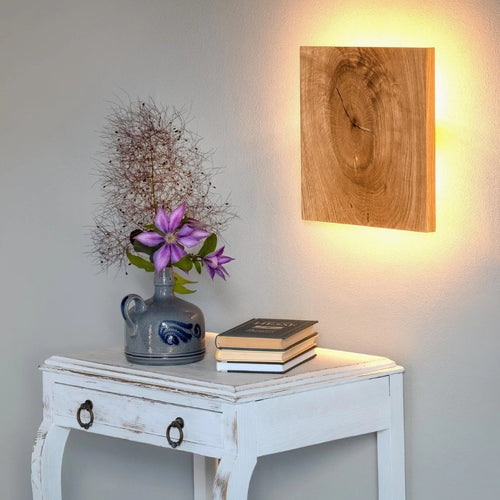 LightSquare - Square Wooden Wall Lamp with Indirect LED Light
